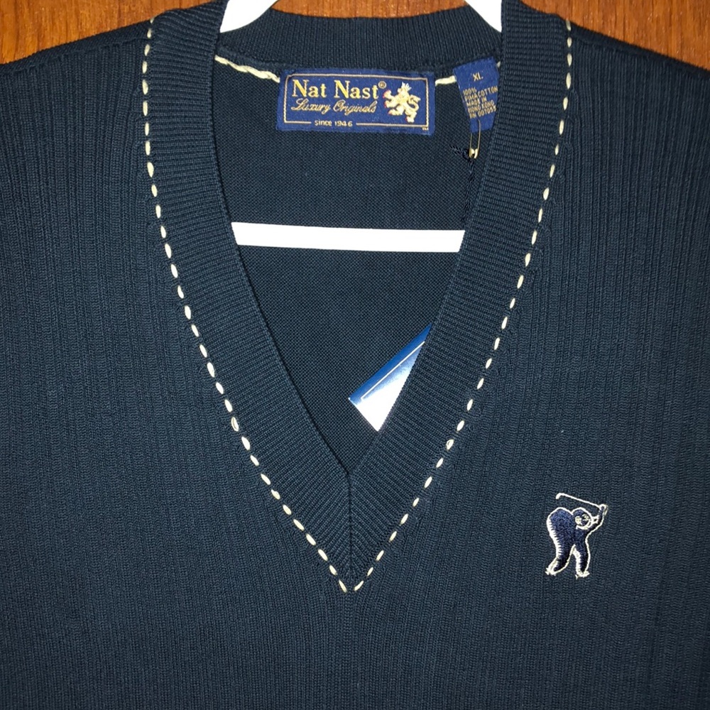 Nat Nast Men’s Navy Blue Sweater Vest
